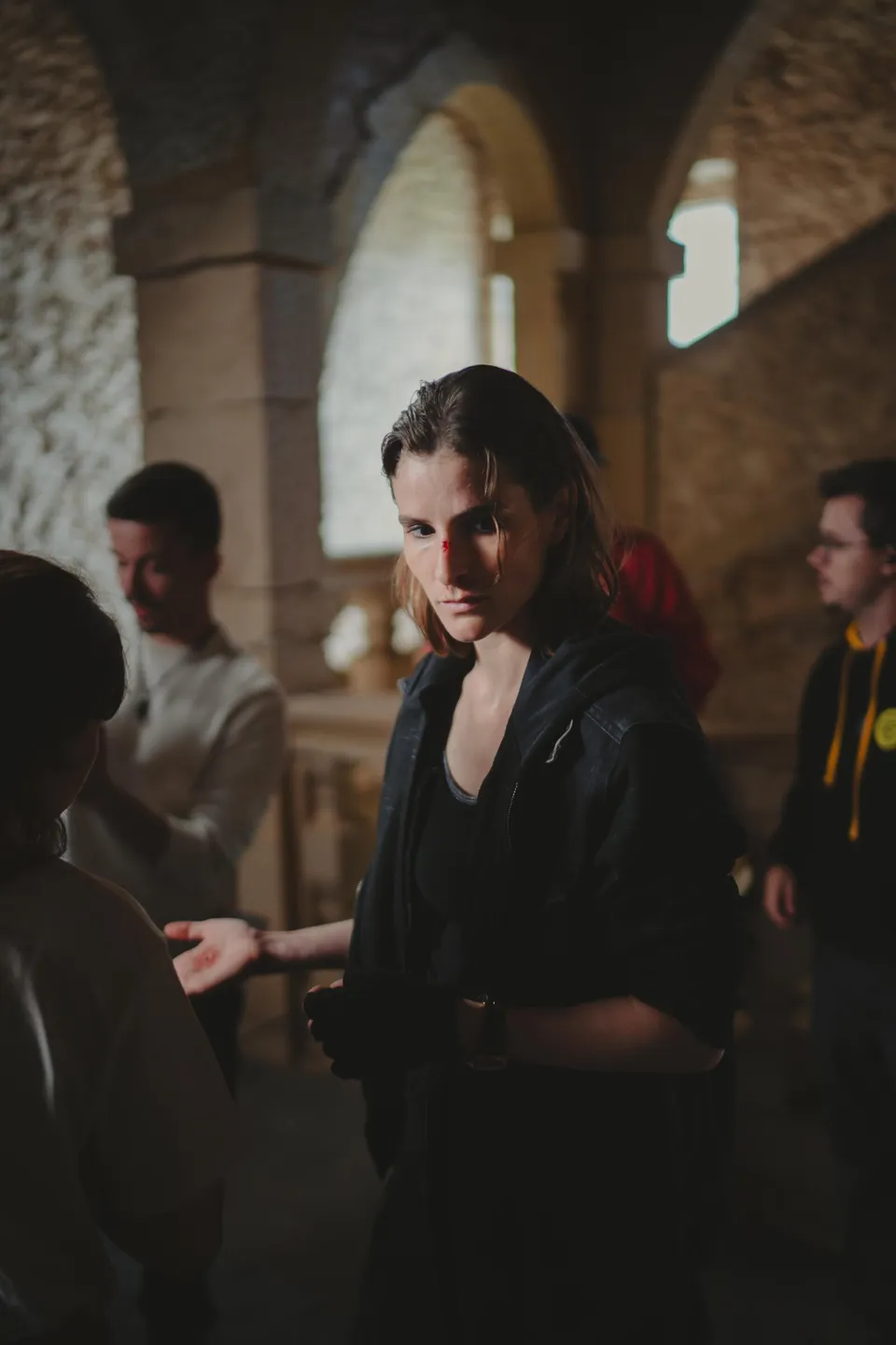 Marine Krischer sur le tournage de Clepsydra.