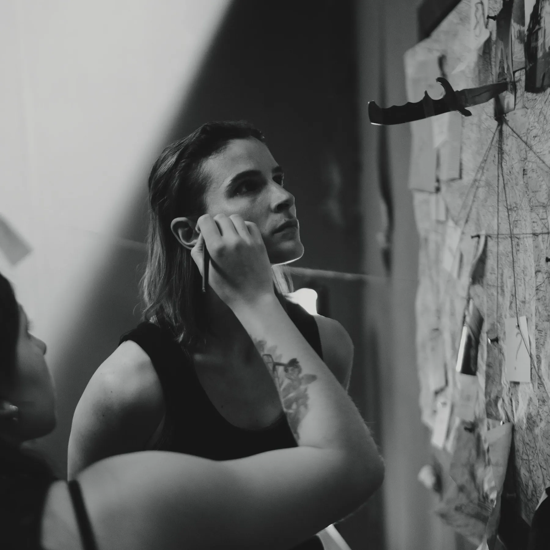 Marine Krischer sur le tournage de Clepsydra.