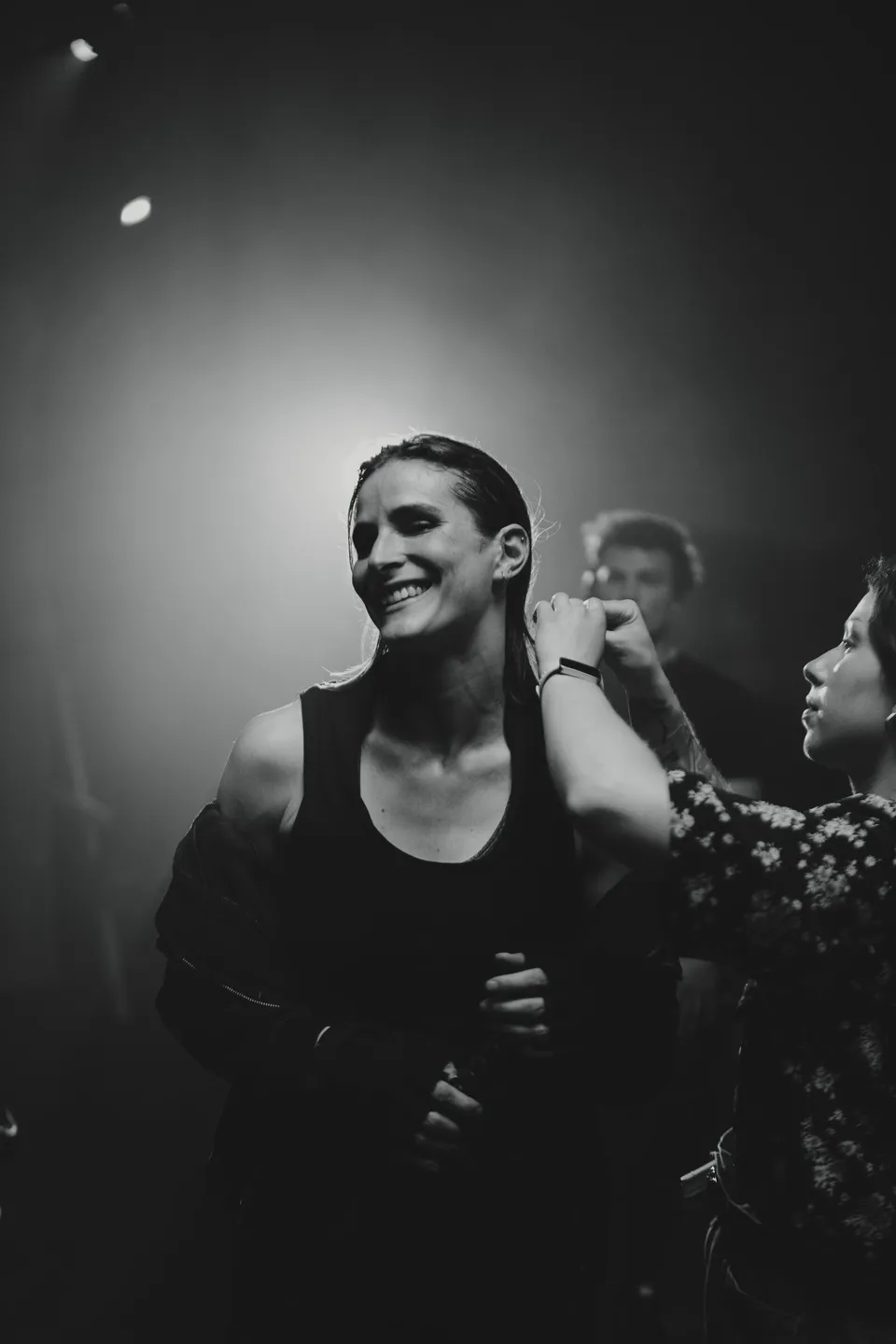 Marine Krischer sur le tournage de Clepsydra.