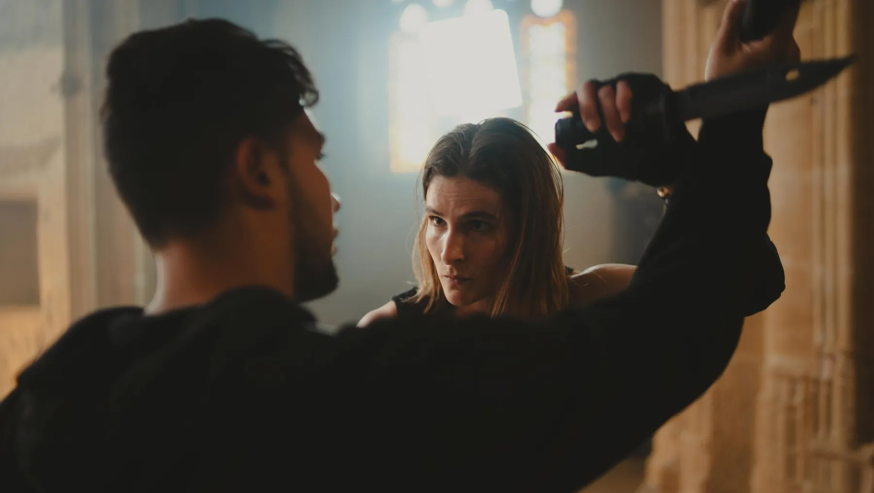 Marine Krischer sur le tournage de Clepsydra.